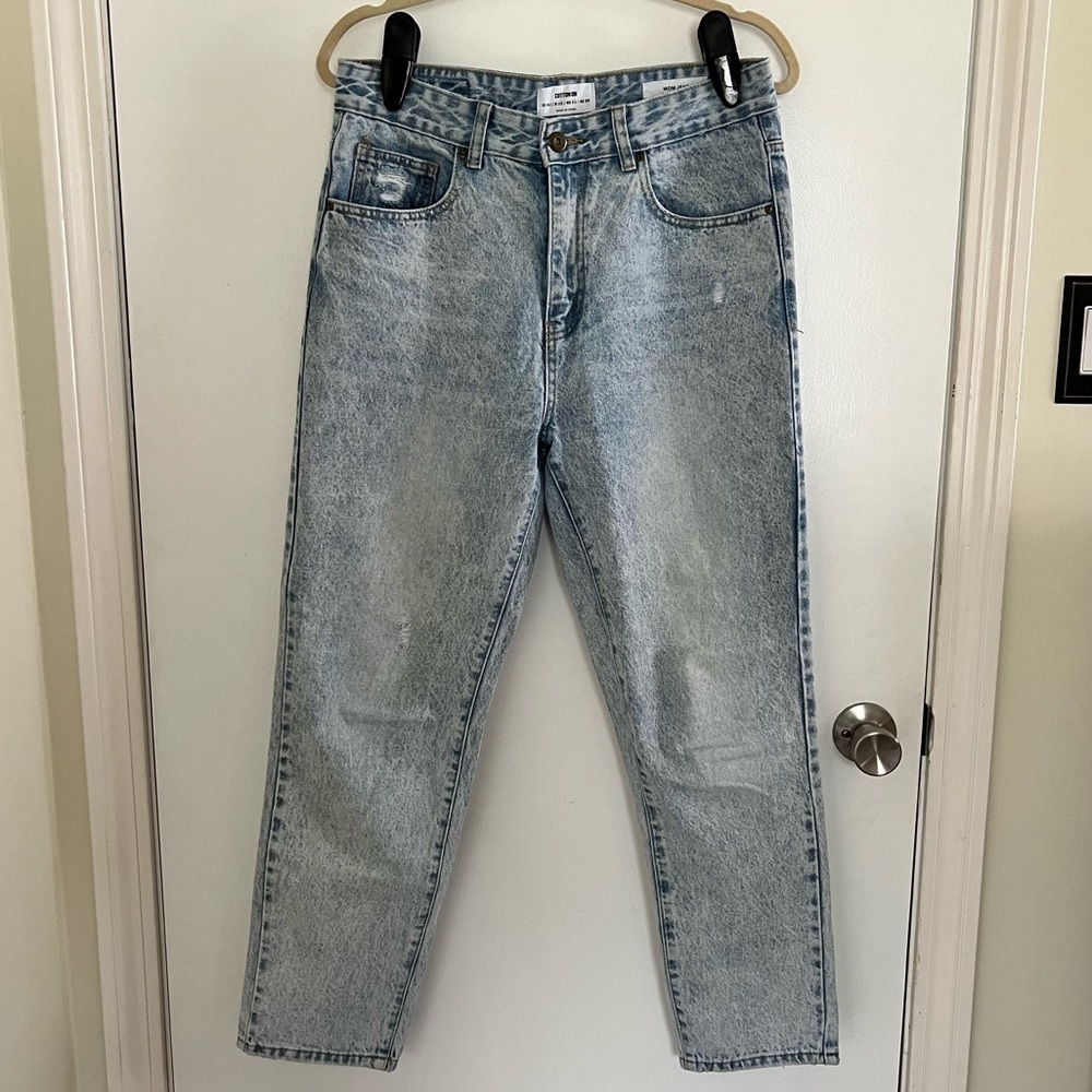 Cotton On Mom Jeans Bryon Blue Color